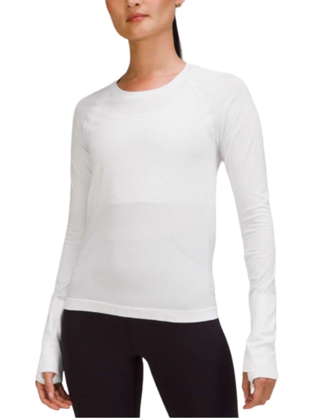 Lululemon Swiftly Tech Long Sleeve Shirt 2.0 Race Length in White - Sz 4 - NWOT!